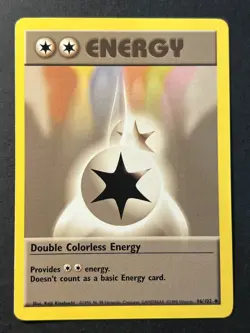 Double Colorless Energy 96/102 Base Set Pokemon Card O Near Mint - Image 1