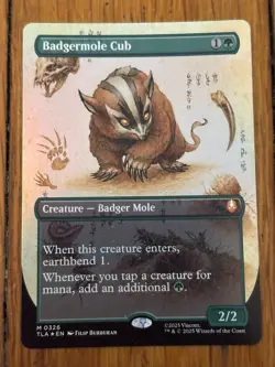 Badgermole Cub - The Last Airbender - MTG - FOIL - 0326 - Image 1