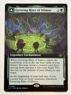 MTG Lost Caverns of Ixalan Growing Rites of Itlimoc Extended Art 0380 NM Rare - Image 1