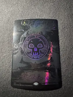 MTG Swamp (368) - Oil Slick Raised Foil - Phyrexian, NM-Mint - Image 1