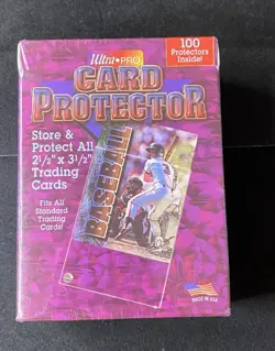 Vintage 1996 Ultra Pro Card Protector 100 Sleeves Baseball Rembrandt - Image 1