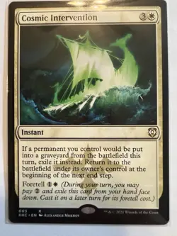 MTG Cosmic Intervention Kaldheim Commander Magic Card # 003 - Image 2