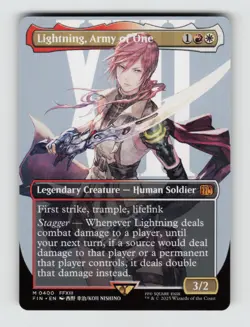 Lightning, Army of One (0400) (Borderless)*Non-Foil* FINAL FANTASY 400 NM - Image 1