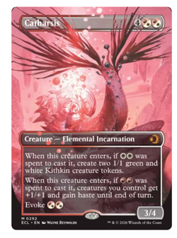 Catharsis - Borderless Lorwyn Eclipsed MTG - Image 1