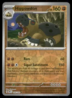 Pokemon TCG Pokemon Hippowdon Hippowdon Uncommon Reverse Holo - Image 1