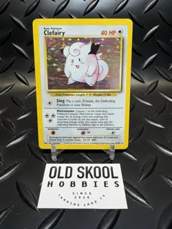 Pokemon WOTC Base Set ~ Clefairy Holo Rare 5/102 ~ LP - Image 1