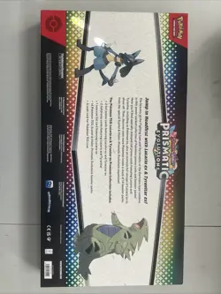 Pokemon TCG Prismatic Evolutions Lucario Ex + Tyranitar Ex Premium Collection - Image 3