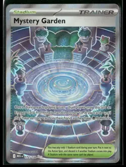 2025 Pokemon TCG Mystery Garden Trainer Holo Card Mega Evolution 172/132 - Image 1
