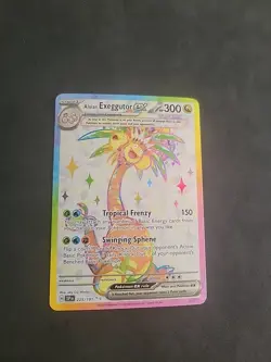 Pokemon TCG Alolan Exeggutor EX 225/191 Surging Sparks Ultra Rare Holo Card - Image 1
