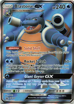POKEMON Blastoise GX - #SM189 Holo SM Promos NM - Image 1