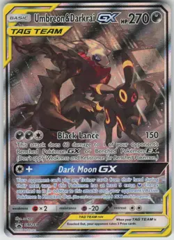 Pokemon Umbreon & Darkrai GX Promo SM Promos SM241 LP - Image 1