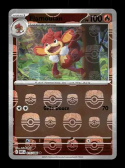 Carte Pokemon Flamoutan MASTERBALL Reverse 015/086 Flamme Blanche FR - Image 1