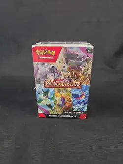 Pokemon TCG Scarlet & Violet Paldea Evolved Booster Bundle New Sealed (6 Packs) 820650853623 - Image 1