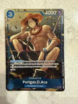 One Piece CCG Portgas D. Ace Alternate Art Promo P-074 - Image 1