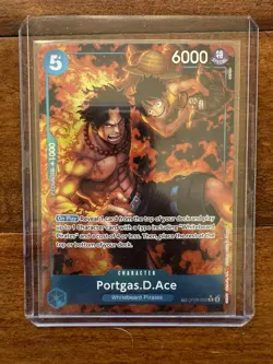 Portgas D Ace OP08-052 TR Treasure Rare Alt Art Royal Blood Foil English - Image 1