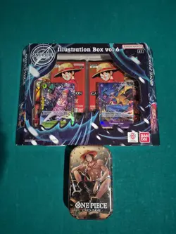One Piece Illustration Box Volume 6 & OP-13 Mini Tin Brand New Factory Sealed - Image 1
