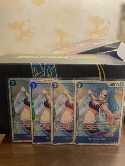 Nefeltari Vivi EB04-025 SR One Piece Card - OP14 The Azure Sea’s Seven 4x - Image 1