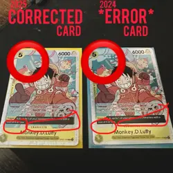 *ERROR* Monkey D. Luffy OP07-109 SR foil, One Piece card, nakamaru, english - Image 1