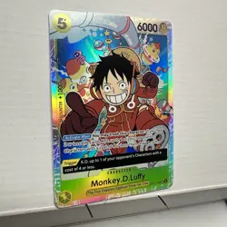 *ERROR* Monkey D. Luffy OP07-109 SR foil, One Piece card, nakamaru, english - Image 4