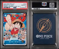 PSA 10 Monkey D. Luffy P-033 PROMO Jump ONE PIECE Card Game Japanese Limited - Image 1
