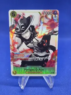 One Piece Ultra Deck Three Brothers Portgas D Ace ST13-011 Parallel Alt Art NM - Image 1