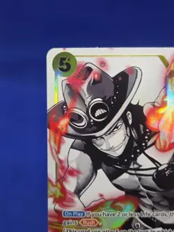 One Piece Ultra Deck Three Brothers Portgas D Ace ST13-011 Parallel Alt Art NM - Image 3