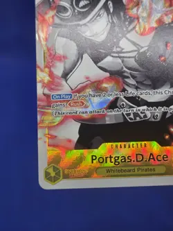 One Piece Ultra Deck Three Brothers Portgas D Ace ST13-011 Parallel Alt Art NM - Image 5