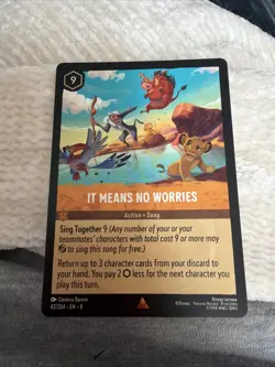 Disney Lorcana It Means No Worries 42/204 Rare - Reign of Jafar - Image 1