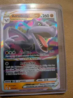 Pokemon TCG Aerodactyl VSTAR Holo Ultra Rare Card 093/196 Lost Origin - Image 1