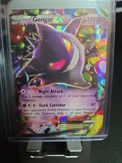 Pokemon TCG 2014 Gengar EX Holo Rare Card 34/119 Phantom Forces - Image 1