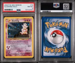 2000 Pokemon Neo Genesis Slowking Holo #14 PSA 8 Near Mint Graded Pokemon Card - Image 5