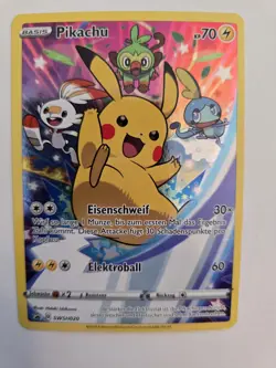 Pikachu SWSH020 Holo Promo Card Sword & Shield German - Image 1