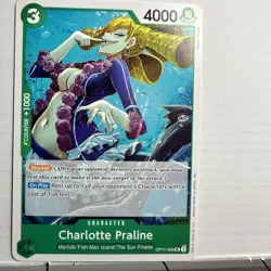 *ERROR NipSlip* Charlotte Praline OP11-029 UC, One Piece card, nami, nico robin - Image 3