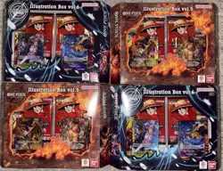 One Piece Card Game Illustration Box Vol.5 & Vol.6 - 2 Boxes Of Each - Image 1