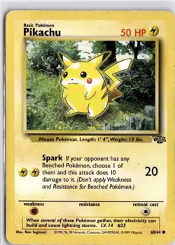 Pokemon TCG Pikachu Jungle 60/64 Regular Trading Card TCG - Image 3