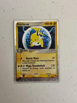 Raichu EX Sandstorm Pokemon TCG 2003 Holo Ultra Rare E-Series Card - Image 2