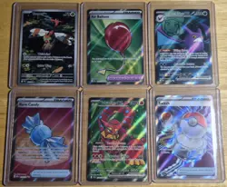 Pokemon Full Art Lot 6 Cards Total Near Mint Condition - Image 1