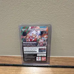 Bandai Namco One Piece Card Game Monkey D Luffy US Voyage Promo Holo Card - Image 2