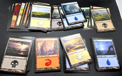 Magic the gathering (100) card lot of Basic land cards Never played with NM/MT - Image 2