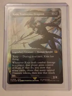 Kain, Traitorous Dragoon (Borderless) Final Fantasy Foil - Image 1