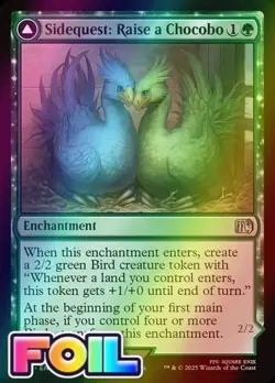 Sidequest: Raise a Chocobo #201 (Foil) (NM) Final Fantasy FIN Magic MTG - Image 1