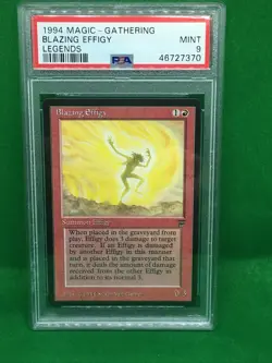 PSA 9 Mint 1994 Blazing Effigy Legends MINT Red Common Graded Magic - Image 1
