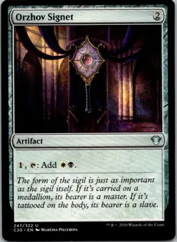 Orzhov Signet 247 U Commander 2020 Near Mint - Image 1