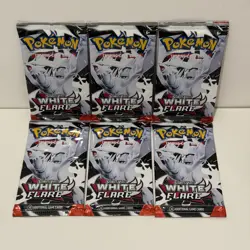 Pokemon TCG White Flare Booster packs, set of 6. BRAND NEW - SEALED - IN HAND - Image 1