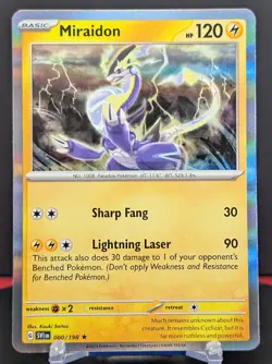 Pokemon Miraidon #080/198 English Scarlet & Violet Holo Rare - Image 1