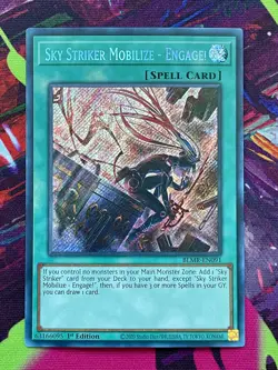 Yugioh Sky Striker Mobilize - Engage! BLMR-EN091 Secret Rare NM - Image 1