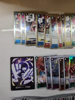 One Piece tcg Card Game ALL HOLOS Cards Collection Mixed Lot - Image 2