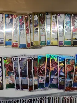 One Piece tcg Card Game ALL HOLOS Cards Collection Mixed Lot - Image 3