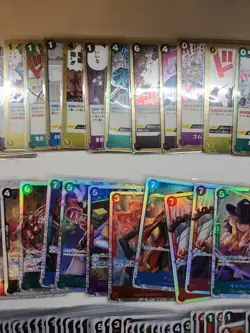 One Piece tcg Card Game ALL HOLOS Cards Collection Mixed Lot - Image 4