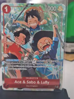 One Piece Ace & Sabo & Luffy (Alternate Art) - OP13-007 - SR - English - Image 1